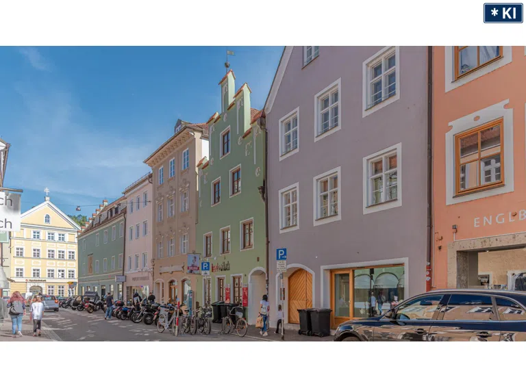Straßenansicht Grasgasse von der Altstadt kommend
