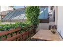 überdachter Balkon