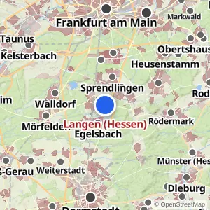 Kartenvorschau Langen (Hessen)