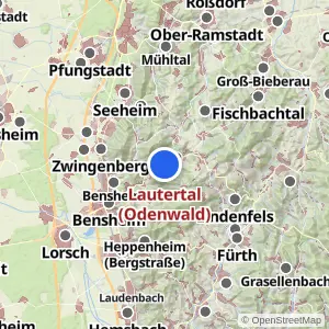 Kartenvorschau Lautertal (Odenwald)