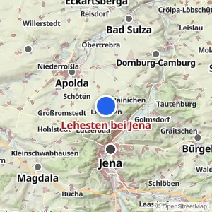 Kartenvorschau Lehesten bei Jena