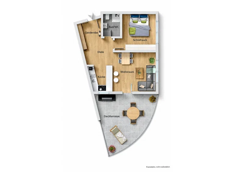 Grundriss ETW Nr. 2