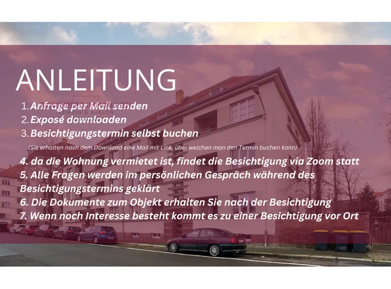Immobilie in Leipzig / Schönefeld zu verkaufen_Anleitung Online-Termin