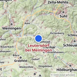 Kartenvorschau Leutersdorf bei Meiningen