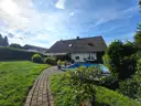 Rückansicht mit Pool