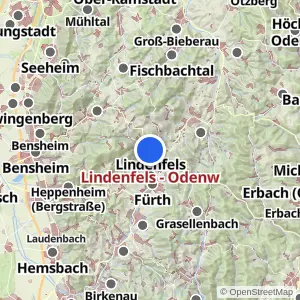 Kartenvorschau Lindenfels - Odenw