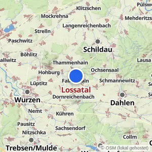 Kartenvorschau Lossatal