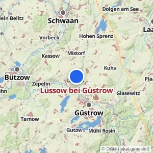 Kartenvorschau Lüssow bei Güstrow