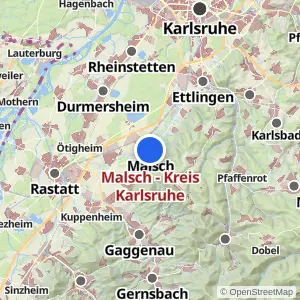 Kartenvorschau Malsch - Kreis Karlsruhe
