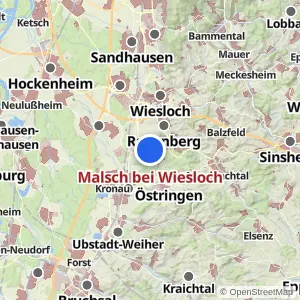 Kartenvorschau Malsch bei Wiesloch