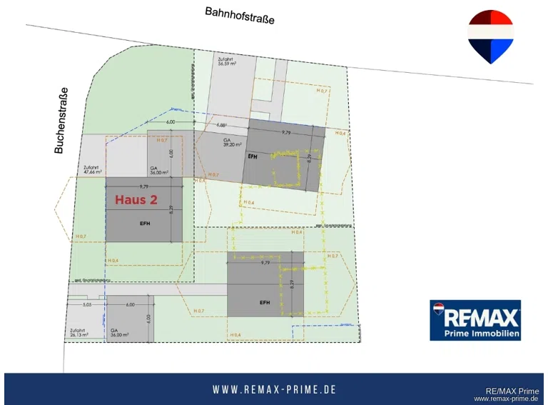 Flächenplanung Haus 2