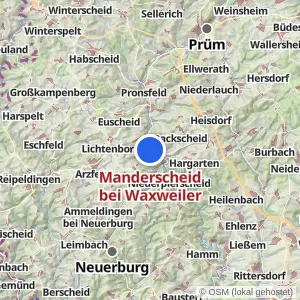Kartenvorschau Manderscheid bei Waxweiler