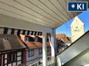1. Dachgeschoss | Loggia Stadtblick