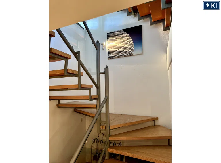 Moderens und zeitloses Treppenhaus