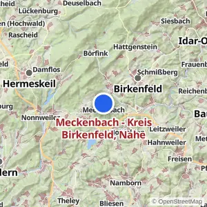 Kartenvorschau Meckenbach - Kreis Birkenfeld, Nahe