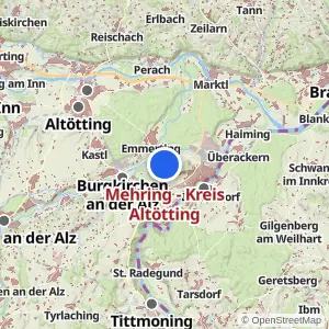 Kartenvorschau Mehring - Kreis Altötting