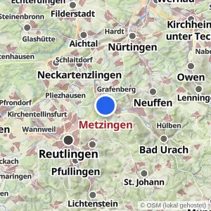 Kartenvorschau Metzingen