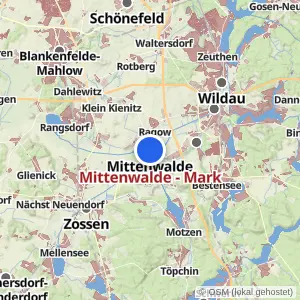 Kartenvorschau Mittenwalde - Mark