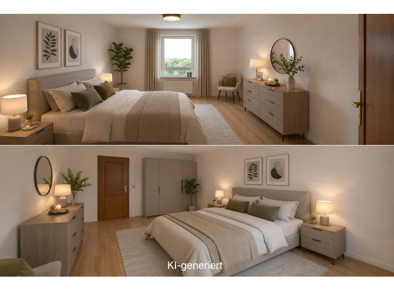 Schlafzimmer KI-generiert
