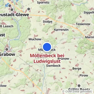 Kartenvorschau Möllenbeck bei Ludwigslust