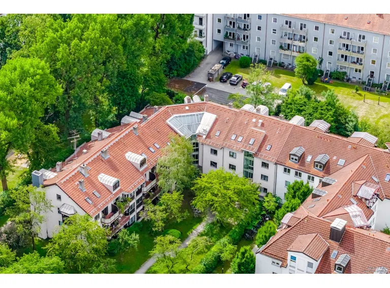 Drohnenaufnahme Hausansicht