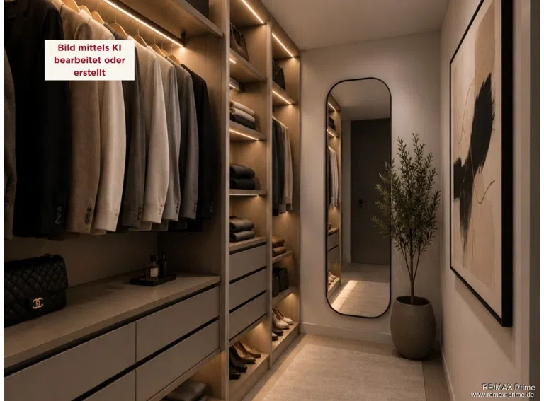 Virtuelles Home Staging. Möblierung und Dekoration sind nicht Bestandteil des Angebots