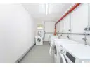Waschraum mit dem Platz für die eigene Waschmaschine