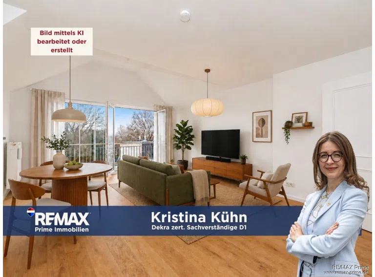 Virtuelles Home Staging Möbelierung und Dekoration sind nicht Bestandteil des Angebots.