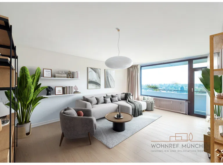 Wohnzimmer mit neuem Einrichtungsvorschlag