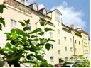 Wohnstraße grün