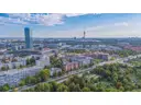 München-Moosach aus der Vogelperspektive