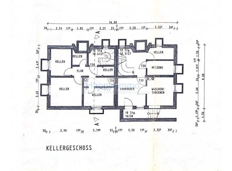 Grundriss Keller
