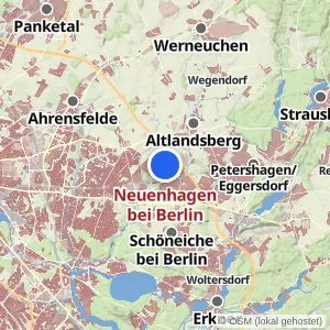 Kartenvorschau Neuenhagen bei Berlin