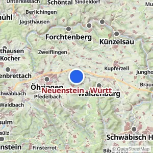 Kartenvorschau Neuenstein - Württ