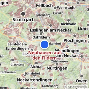 Kartenvorschau Neuhausen auf den Fildern
