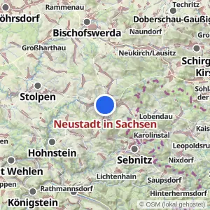 Kartenvorschau Neustadt in Sachsen