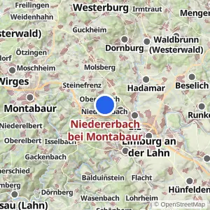 Kartenvorschau Niedererbach bei Montabaur