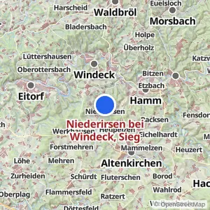 Kartenvorschau Niederirsen bei Windeck, Sieg