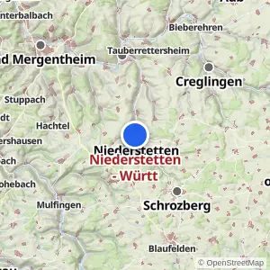 Kartenvorschau Niederstetten - Württ