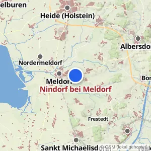 Kartenvorschau Nindorf bei Meldorf