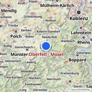Kartenvorschau Oberfell - Mosel