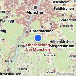 Kartenvorschau Oberhaching bei München