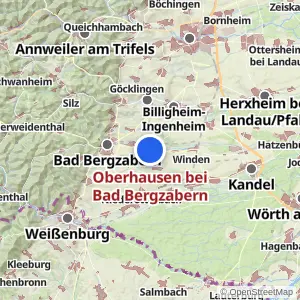Kartenvorschau Oberhausen bei Bad Bergzabern