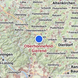 Kartenvorschau Oberhonnefeld-Gierend