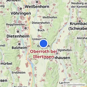 Kartenvorschau Oberroth bei Illertissen
