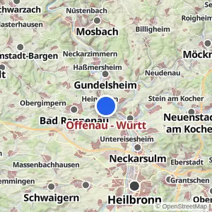 Kartenvorschau Offenau - Württ