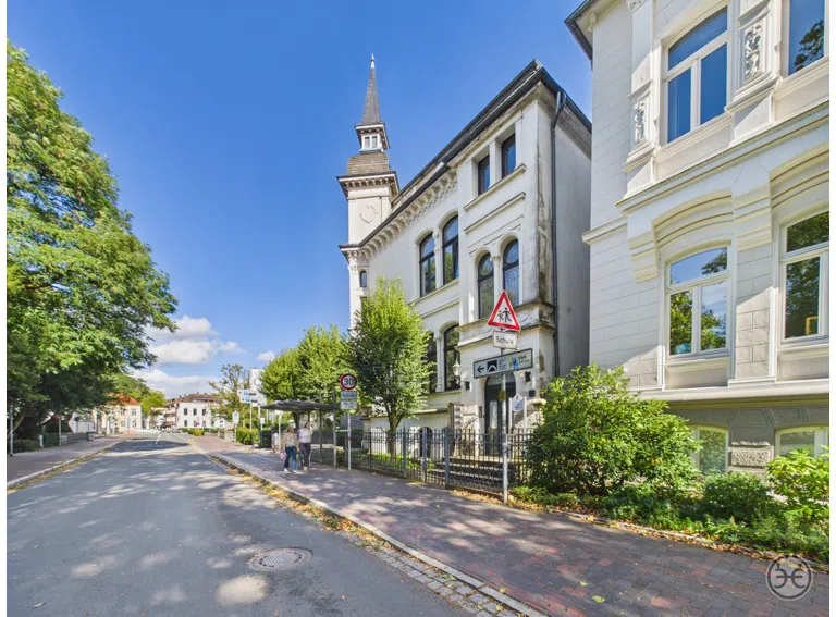 Blick Roonstraße zur Innenstadt