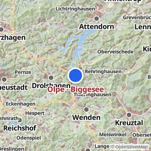 Kartenvorschau Olpe - Biggesee