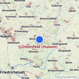 Kartenvorschau Ostenfeld (Husum)