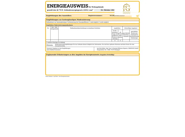 Energieausweis